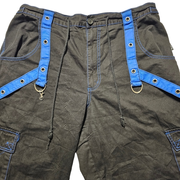 VTG TRIPP NYC Pants Mens XL (38x31) Daang Goodman Goth Rave Emo Convertible Zip - Picture 3 of 14